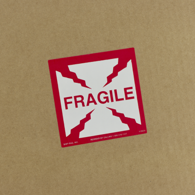 Fragile/Glass Handle with Care Labels - Die Cut
 - 18030 - 4x4 Fragile.png